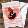 Silhouette Of African Woman Holding Baby Personalised Mother's Day Card