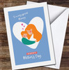 Ginger Hair Mother Hugging Her Son Personalised Mother's Day Card