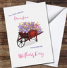 Wooden Wheelbarrow Full Of Flowers Personalised Mother's Day Card