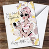 Fashion Woman Stepmum Make Up Personalised Mother's Day Card
