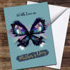 Butterfly And Gold Letters Personalised Mother's Day Card