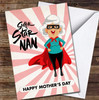 Super Granny Cartoon Nan Personalised Mother's Day Card