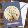 Bear Mum With Baby Blue Personalised Mother's Day Card