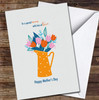 Orange Watering Can Personalised Mother's Day Card