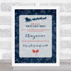 Official Nice List Dark Blue Christmas Sign Personalised Certificate Award Print