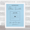 Precious Baby Due Date Birthday Special Date Calendar Memorial Blue Print