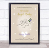 Grandparents Baby Loss Miscarriage Infant Loss Memorial Quote Angel Print