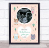 Baby Pregnancy Scan Picture Photo Peach Animals Keepsake Gift Print