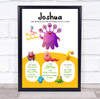Any Age Birthday Favourite Things Interests Milestones Monster Alien Gift Print