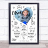 Any Age Birthday Favourite Things Interests Milestones Doodle Boy Photo Print Any Age Birthday Favourite Things Interests Milestones Doodle Boy Photo Print