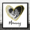 Simple Photo Heart Love Mummy Square Personalised Gift Art Print