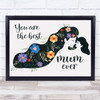 Mother And Daughter Best Mum Ever Personalised Gift Art Print