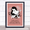 Woman Holding Her Child Flowers Tenderness Personalised Gift Art Print