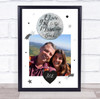 I Love You To The Moon And Back Romantic Photo Personalised Gift Art Print