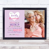 Lovely Grandma Poem Photo Hearts Personalised Gift Art Print