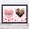 Wonderful Wife Valentine's Day Photo Hearts I Love You Personalised Gift Print