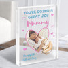 Monkey First Mothers Day Photo Personalised Acrylic Block