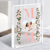 Mum Roses Photo Personalised Acrylic Block