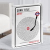 London Sign Style Vinyl Record Any Song Lyric Acrylic Block