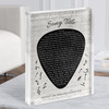 Guitar Pick Plectrum Any Song Lyric Acrylic Block