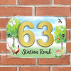 Pheasant English Countryside Garden Trees Modern Acrylic Door Number House Sign