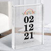 Special Date Engagement Engaged Anniversary Personalised Gift Acrylic Block