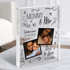 Mummy And Me Baby Photo Doodles Mother's Day Birthday Nursery Gift Acrylic Block