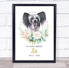 Dog Memorial In Loving Memory Style 1 Personalised Gift Print