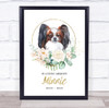 Dog Memorial In Loving Memory Style 4 Personalised Gift Print