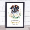 Dog Memorial In Loving Memory Style 9 Personalised Gift Print