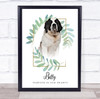 Saint Bernard Pet Dog Memorial Forever In Our Heart Personalised Gift Print