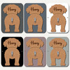 Aussiepoo Dog Lead Holder Leash Hanger Hook Any Colour Personalised Gift