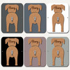 Blue Lacy Dog Lead Holder Leash Hanger Hook Any Colour Personalised Gift