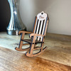 Personalised Mini Wooden Rocking Chair Memorial Gift In Memory Of Keepsake