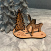 Reindeer & Tree Personalised Christmas Table Decoration Name Place Setting