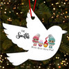Family Name Owls Robin Bauble Personalised Christmas Tree Ornament Decoration