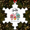 Family Name Owls Family Personalised Christmas Tree Ornament Decoration
