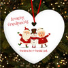 Amazing Grandparents Santa Claus Personalised Christmas Tree Ornament Decoration