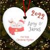 Our First As Couple Bunnies Personalised Christmas Tree Ornament Decoration Our First As Couple Bunnies Personalised Christmas Tree Ornament Decoration