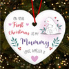 Your First As My Mummy Bear Personalised Christmas Tree Ornament Decoration