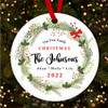 Our First As Family Winter Personalised Christmas Tree Ornament Decoration