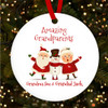 Amazing Grandparents Santa Round Personalised Christmas Tree Ornament Decoration