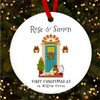 First At New Home Winter Personalised Christmas Tree Ornament Decoration