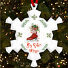Red Ice Skate Big Sister Personalised Christmas Tree Ornament Decoration
