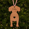 Cav-A-Jack Dog Bauble Dog Bum Ornament Personalised Christmas Tree Decoration