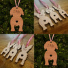 Rottweiler Dog Bauble Dog Bum Ornament Personalised Christmas Tree Decoration