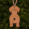 Labrador Dog Bauble Dog Bum Ornament Personalised Christmas Tree Decoration