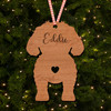 Maltipoo Dog Bauble Dog Bum Ornament Personalised Christmas Tree Decoration