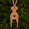 Irish Wolfhound Dog Bauble Ornament Personalised Christmas Tree Decoration