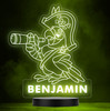 Pirate Parrot Spyglass Skull Personalised Gift Colour Change Lamp Night Light